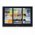 53'' Beverage Refrigerator, 3 Sliding Glass Door Back Bar Cooler, 11.3 cu.ft.