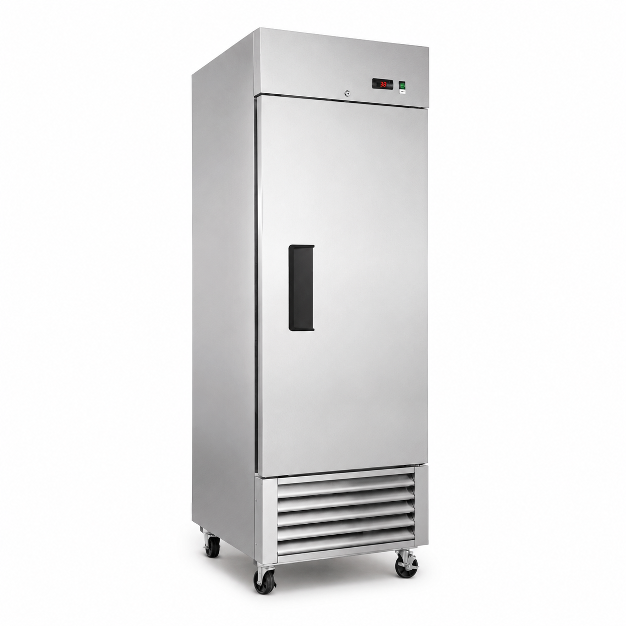 27" Commercial Reach-In Refrigerator, Stainless Steel, 1 Solid Door, 23 cu.ft.