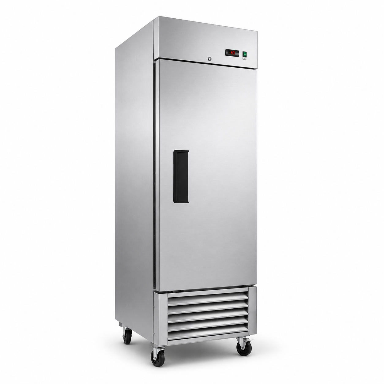 27" Commercial Reach-In Freezer, Stainless Steel, 1 Solid Door, 23 cu.ft.